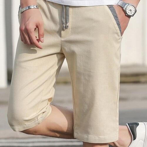 Men Summer Casual Drawstring Shorts Sports Cycling Beach Sweatpants Fifth Pants Mens Clothing 2021