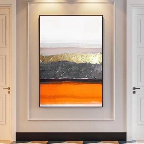 Golden Paint Canvas Painting Abstract Wall Picture for Living Room Bedroom Poster and Print Morden Home Pop Art Cuadros