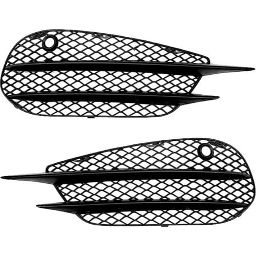 NEW-Front Bumper Grill Grid Fog Light Cover for Mercedes-Benz C-Class W205 C180 C200 C260 2015-2018 AMG Modification