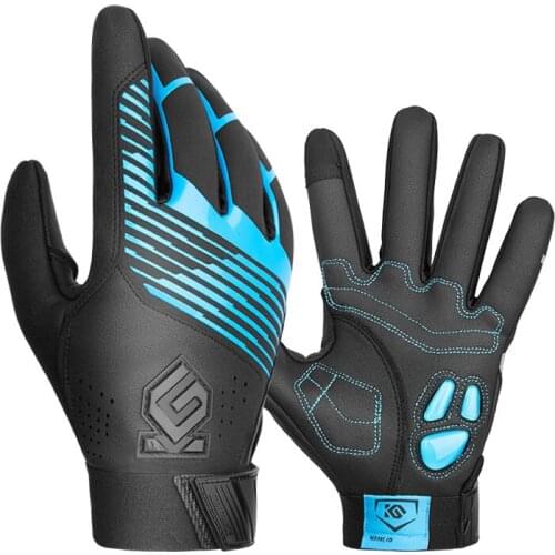 【New store 】 Bicycle Gloves Winter Thermal Waterproof Bike Gloves Long Finger Touch Screen Wrist Buckle Cycling Gloves Men Women