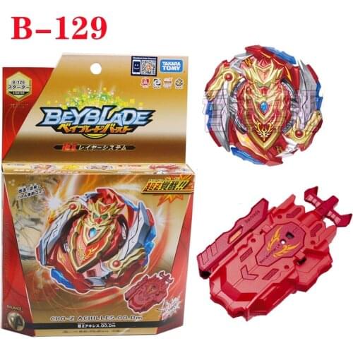 Original TAKARA TOMY Beyblade BURST B-129 Cho-Z Achilles.00.DM b129 Starter with Launcher