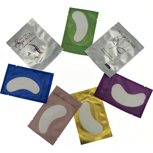 50pairs/pack New Paper Patches Eyelash Under Eye Pads Lash Eyelash Extension Paper Patches Eye Tips Sticker Wraps Make Up Tools