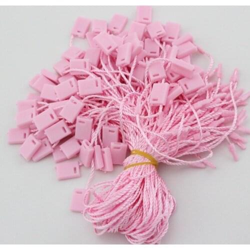 Pink Hang Tag Seal 500 Pieces Hang Tag String In Apparel 18cm Hangtag Cord For Garment Hang Tag