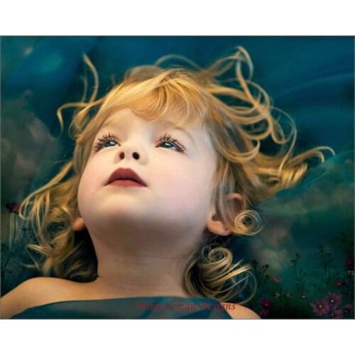 Needlework for embroidery DIY French DMC High Quality - Counted Cross Stitch Kits 14 ct Oil painting - Staring Into Heaven