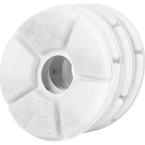Replacement Activated Carbon Filter For Cat Water Drinking Fountain Replaced Filters Flower For Pet Dog Round Fountain Dispenser