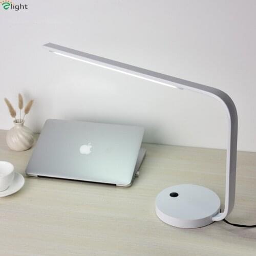 Modern Aluminum Led Table Lamp Lustre Acrylic Bedroom Led Desk Lamp Fixtures Office Led Table Lights Study Room Led Table Light