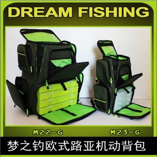 Outdoor backpack big and small size lure bag fishing gear bag kit accessories package European lure fishing Motorized backpack