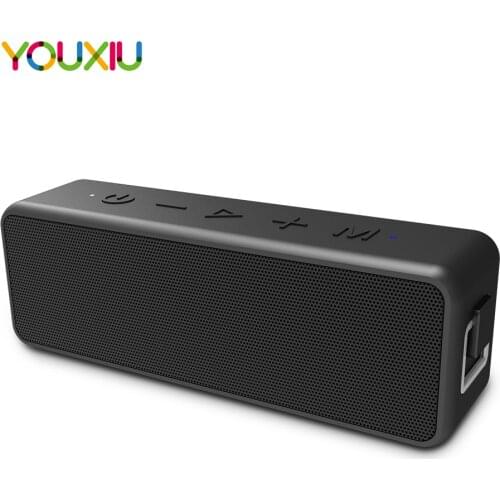 YOUXIU 20W Portable Bluetooth Speaker TWS Outdoor IPX7 Waterproof Deep Bass Column Subwoofer Boombox High Power Support TF AUX