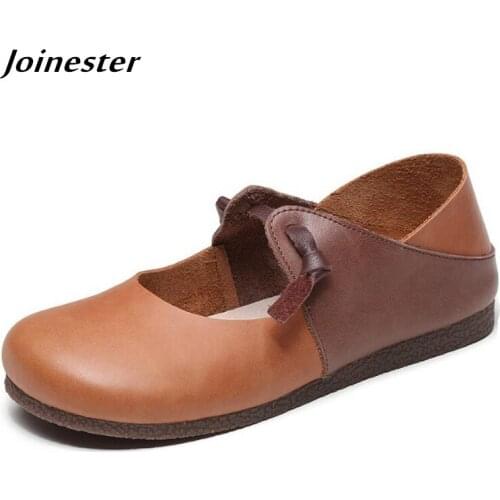 Genuine Leather Women Sandal Loafers Summer Slip-on Flats Vintage Slippers for Ladies Runway Moccasins Casual Slides Woman Shoe