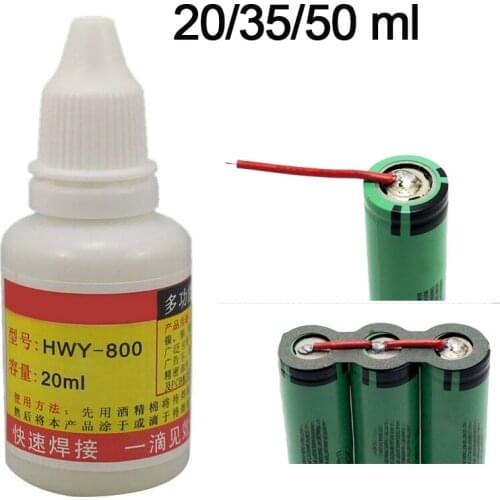 20ml/50ml Stainless Steel Liquid Flux Welding Solder Non-toxic Copper HWY-800 Paste Flux Liquid Solders Water Liquid Solders