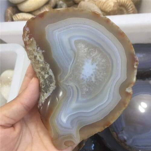 1pcs large size natural stones and minerals agate slice healing crystals for home decoration