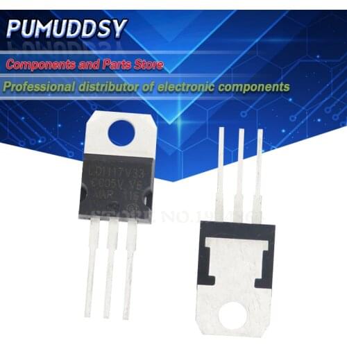10PCS LD1117V33 TO-220 LD1117AV33 TO220 LD1117 3.3 IC
