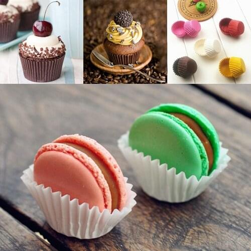 100Pcs 3.5cm Small Mini Cupcake Liner Baking Cup Paper Muffin Cases Cake Cup Egg Tarts Tray Cake Mould Wrapper Decorating Tool