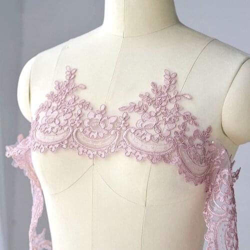 3Yards/lot 9 color Eyelash Lace Refined Luxury with Continental Car Bone Sequined Lace Wedding Dress Accessories Lace Trim RS344