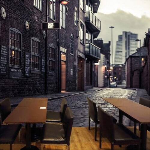 Custom 3D Photo Wallpaper European City Street View Large Wall Painting Print Decals Home Decor Non-woven Fabric Wallpaper Mural