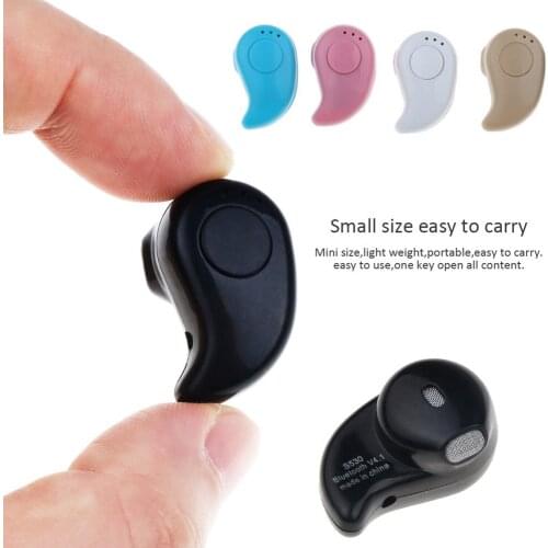 S530 Mini Wireless Bluetooth Earphone in Ear Sport with Mic Earphones Handsfree Headset Earphone Earphone for iPhone 8 X Samsung