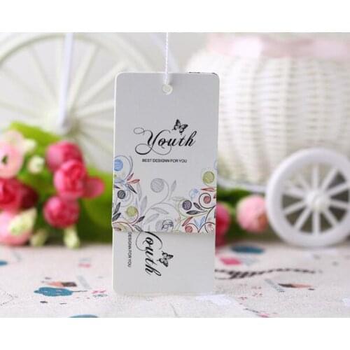 Custom clothing tags die cut Hang Tags sewing labels,umbrella shoe underwear bags for labels and tags