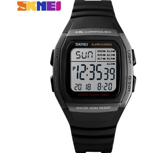 SKMEI Luxury Brand Mens Sports Watches LED Digital Watch Men Waterproof Military Wrist Watches For Men Clock Relogio Masculino