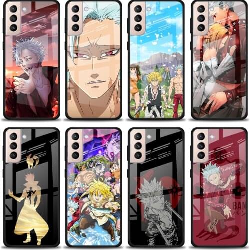 The Seven Deadly Sins Ban Tempered Glass Cover For Samsung Galaxy S21 Plus Ultra M21 M31 M51 A52 A72 Phone Case Coque