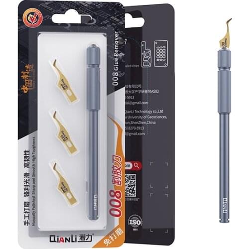 Black Glue Removal Tools With Cold Blade Tech Processors Knifes for iPhone CPU A7 A8 A9 A10 A11 Motherboard IC Repair Tools