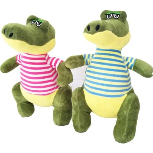 BOLAFYNIA cute Strip crocodile Children Plush Toys sitting crocodile Baby Kid Stuffed Toy
