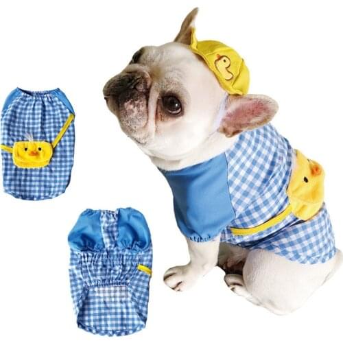 Plaid Dog Clothes Cute Puppy Dog Clothing For Small Medium Dogs Shirt High Quality Dogs Coat French Bulldog Clothes Ropa Perro