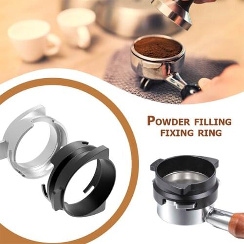 54mm Espresso Coffee Dosing Ring For Brewing Bowl Coffee Powder Rotatable Lock Aluminum Dosing Funnel For Breville Profilter