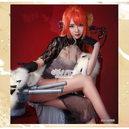 Anime Cosplay Costume Azur Lane The King Elizabeth Cheongsam Z