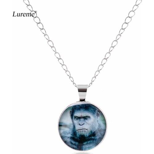 Lureme Glass Time Gem War of the Planet of the Apes Pendant Necklace for Women Men (nl005916)
