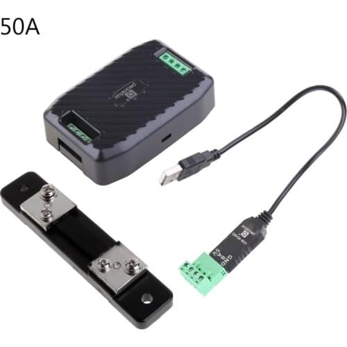 M4YC PZEM-017 DC Communication Box RS485 interface Modbus 0-300V 300A Shunt USB Cable