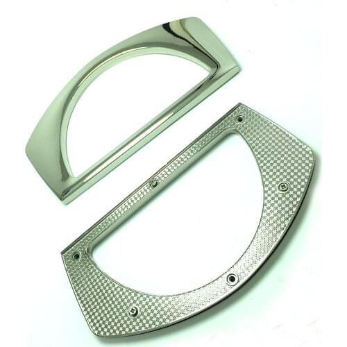 11x 6.5 cm Metal Purse Eyelets handles grommet handles with Screws For Clutch Bag Handbag Accessories