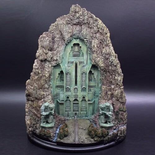The Front Gate to Erebor Model Statue Figure Resin LOTR Lonely Mountain Gate Diorama Middle-earth