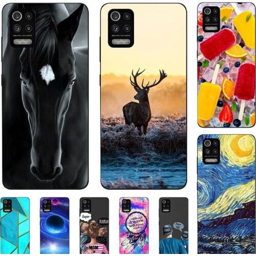 Fashion Bumper Cute Case For LG K42 LM-K420 For LG K52 K62 Q52 LM-K520 LM-K525 Case Soft Silicone Cat Horse Flower Cover Shell