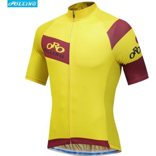 NEW ORO Yellow Orolling Cycling Jersey Tops Bike Sports Wear Free Shipping