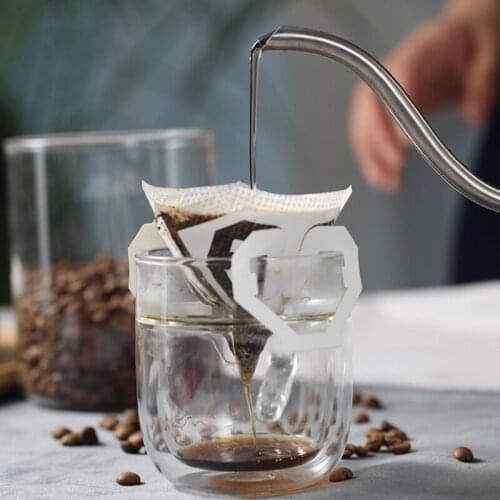 New Portable Drip Coffee Powder Bags Filter Paper Hanging Ear Drip Bag Filter 8.6*11.3cm