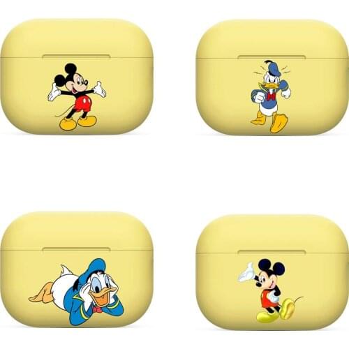 Disnye Silicone Case For AirPods Pro 3 2 1 Case Cover Coque Wireless Bluetooth Headphones Cover On AirPods Pro Funda comic