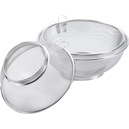 Kitchen Stainless Steel Rice Sieve, Fruit Basket, Vegetable Basket, Drain Basket, Drain Basin, Filter Mesh Basket