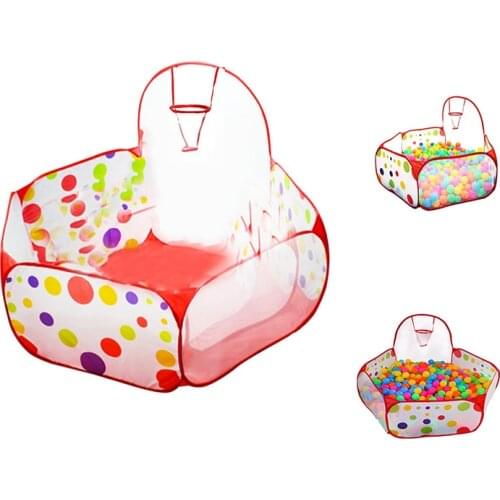 Folding Kids Playpen Ocean Ball Game Pool Portable Children Game Play Tent In/Outdoor Playing House Pool Pit Kids Tent Toy