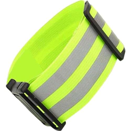 Reflective Running Equipment Armband Adjustable Night Walking Bicycle Belt Reflective Running Equipment Set Elastic Webbing