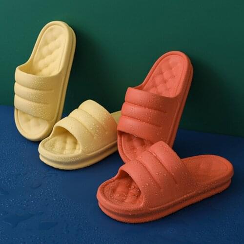 Comfortable Home Slippers Women Summer EVA Soft Sole Platform Sandals Woman Thick Bottom Non-slip Slides for female