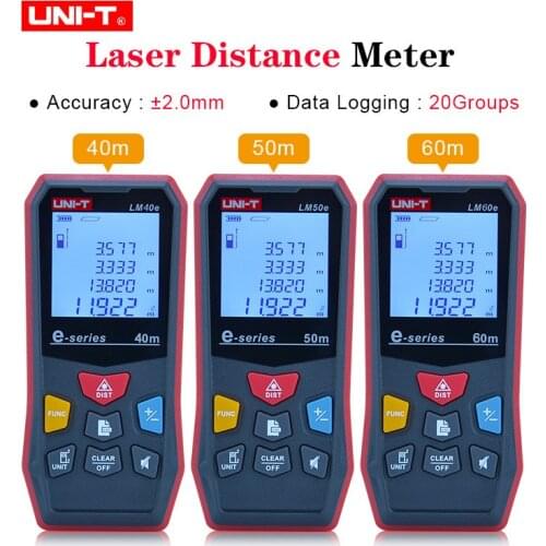 UNI-T Laser Rangefinder Range Finder 40M 50M 60M Digital Laser Distance Meter Measure Tape laser Electronic Ruler
