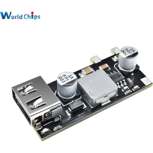 QC2.0 QC3.0 USB DC-DC Buck Converter Charging Step Down Module 3V 5V 12V 24W 6-32V Fast Qucik Car Charger Module Circuit Board