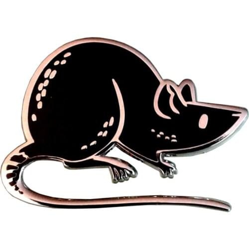 Rat Hard Enamel Pin Badge