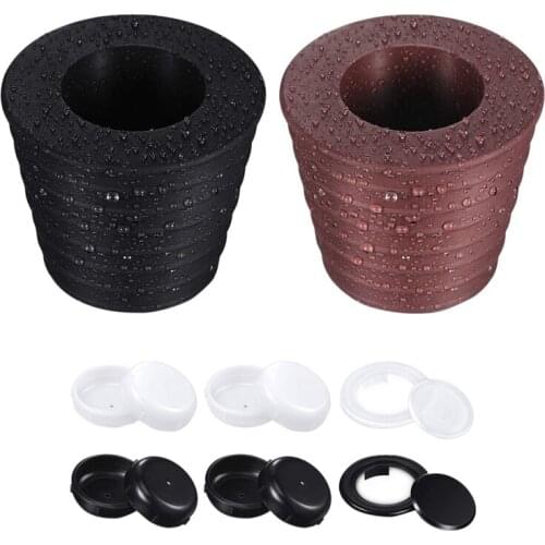 12 Pcs Umbrella Pole Wedge Table Umbrella Thicker Hole Ring Plug and Cap Set Outdoor Patio Chair Feet Glide Protectors