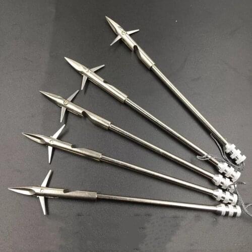 160mm Stainless Steel Broadheads Arrowhead Bow Fishing Slingshot Arrow Hunting Shooting Catapult Dart For Shooting Hunting Tool