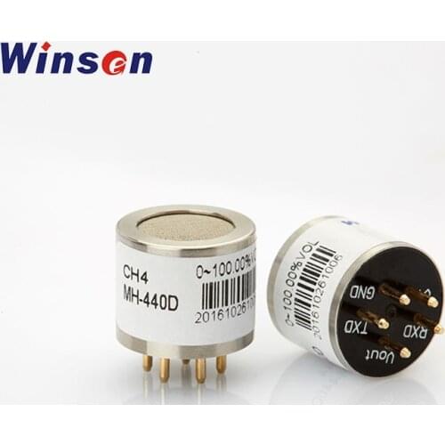 2pcs Winsen MH-440D NDIR Infrared CH4 Sensor High Sensitivity & Resolution UART, Analog Voltage Signal Low Power Consumption