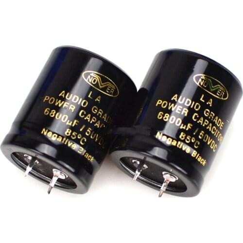 2PCS NOVER High-end Cap 6800uf 50V Capacitors 30*35MM Audio Capacitors