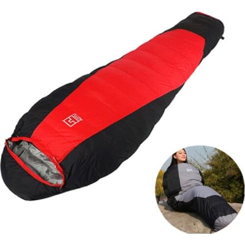 2600g Outdoor Thick Down Sleeping Bag Duck Down Ultra-light and Super Warm Autumn and Winter Models Winter Sleeping Bag