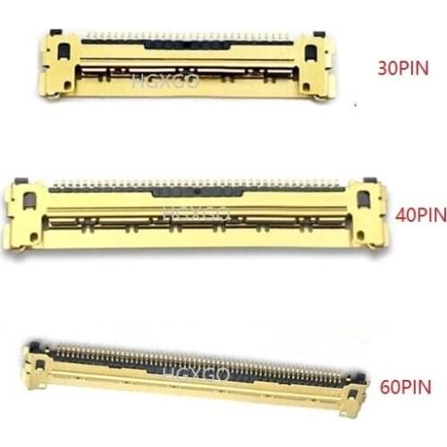 30PCS/lot 30PIN 40PIN 60PIN LCD LED LVDS Cable Connector For iMac 21.5" A1418 2K 2012-2015 4K 2015 4K 2017 Display connector
