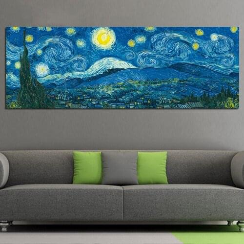 Large 5D DIY Diamond Painting Cross Stitch Van Gogh Starry Sky Full Square Resin Drill Diamond Embroidery Room decoration